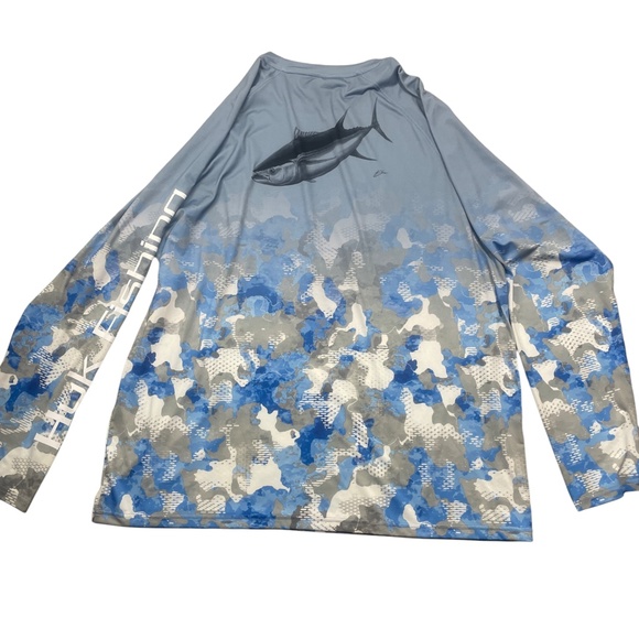HUK Fishing‎ XXL Long Sleeve Jersey Poly Spandex - Picture 5 of 7